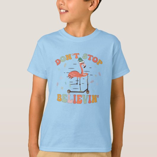 フラミンゴ・クリスマス Tシャツ (正面)