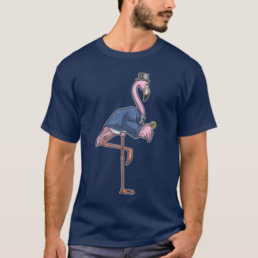 フラミンゴ グルーム 結婚指輪 結婚 Tシャツ (正面)