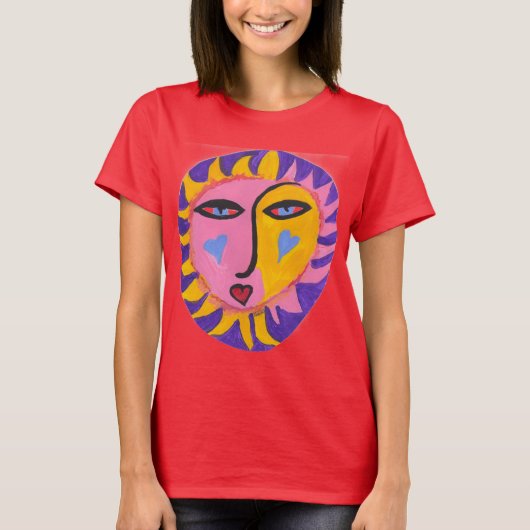 フラミンゴ・サンセット Tシャツ (正面)