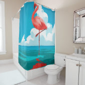フラミンゴ シャワーカーテン (インサイチュ)