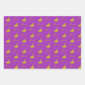 フラミンゴ・シーズとグリーティング・クリスマス ラッピングペーパーシート (正面3)