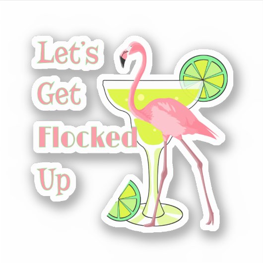 フラミンゴ シール (正面)