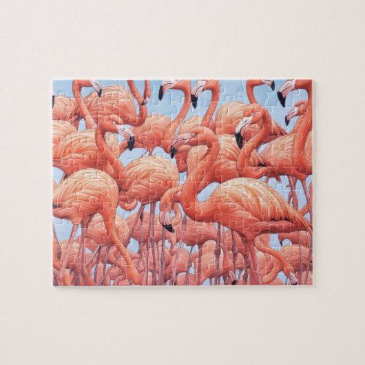 フラミンゴ,ジグソーパズル,20.3 x 25.4 cm, 110ピース ジグソーパズル (横)