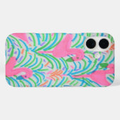 フラミンゴ ジャングル パーティ iPhoneケース Case-Mate iPhoneケース (裏面 (横))
