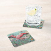 フラミンゴ スクエアペーパーコースター (インサイチュ)