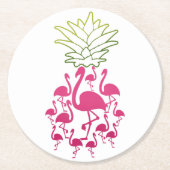 フラミンゴ ストーン コースター| ラバー ストーン コースター (正面)