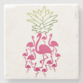 フラミンゴ ストーン コースター| ラバー ストーン コースター (正面)