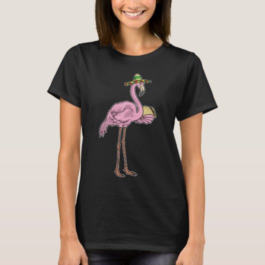 フラミンゴ タコ Tシャツ (正面)