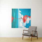 フラミンゴ タペストリー (インサイチュ(横))