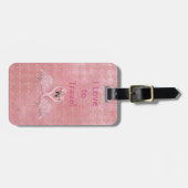 フラミンゴ・ダンス ラゲッジタグ (正面横)