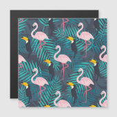 フラミンゴ、トウカン:熱帯の葉柄 (正面/裏面)