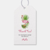 フラミンゴ&トロピカルフェスティバル ギフトタグ (正面)