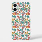 フラミンゴ トロピカル サマーパターン  Case-Mate iPhoneケース (裏面)