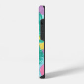 フラミンゴ トロピカル ジャングル パターン iPhoneケース (左側面)