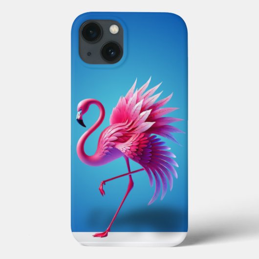 フラミンゴ・トロピカル・フォン・ケース Case-Mate iPhoneケース (裏面)