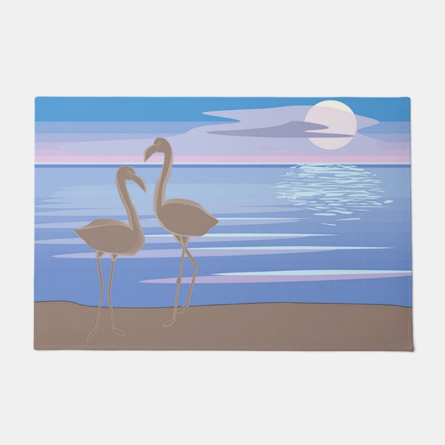 フラミンゴ ドアマット (正面)