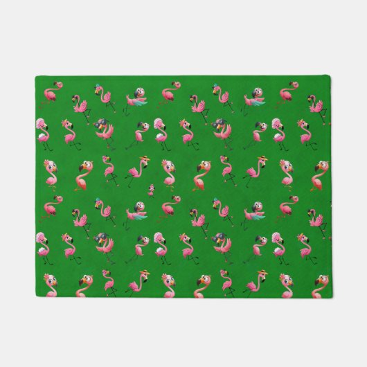 フラミンゴ ドアマット (正面)