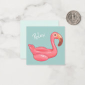 フラミンゴ ノートカード (正面/裏面インサイチュ)