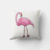 フラミンゴ(ハイヒール) クッション (裏面)
