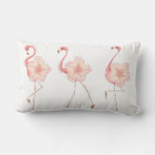 フラミンゴ&ハイビスカス ランバークッション (裏面)