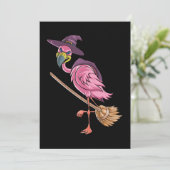 フラミンゴ | ハロウィン フラミンゴ ウィッチ 怖いパーティー 招待状 (スタンド正面)