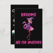 フラミンゴ |ハロウィーンの衣装 サンキューカード (正面/裏面)