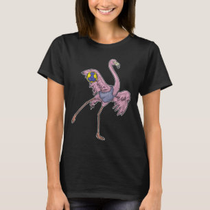 フラミンゴ ハンドボール プレーヤー ハンドボール スポーツ Tシャツ