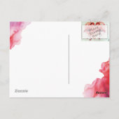 フラミンゴ/ハート – ポストカルテ/ポストカード渦 ポストカード (裏面)