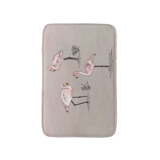 フラミンゴ バスマット (正面縦)
