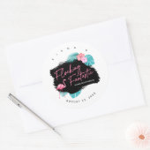 フラミンゴ・バチェロレッテ・パーティー・ファンタスティック V2 ID930 ラウンドシール (封筒)