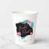 フラミンゴ・バチュロレッテ・ウェディング・フロック ID930 紙コップ (裏面)