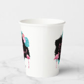 フラミンゴ・バチュロレッテ・ウェディング・フロック ID930 紙コップ (右)