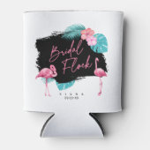 フラミンゴ・バチュロレッテ・ウェディング・フロック ID930 缶クーラー (正面)