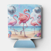 フラミンゴ バースデー ビーチパーティー 缶クーラー (裏面)