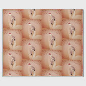 フラミンゴ・バード・クリスマス ラッピングペーパー (フラット)