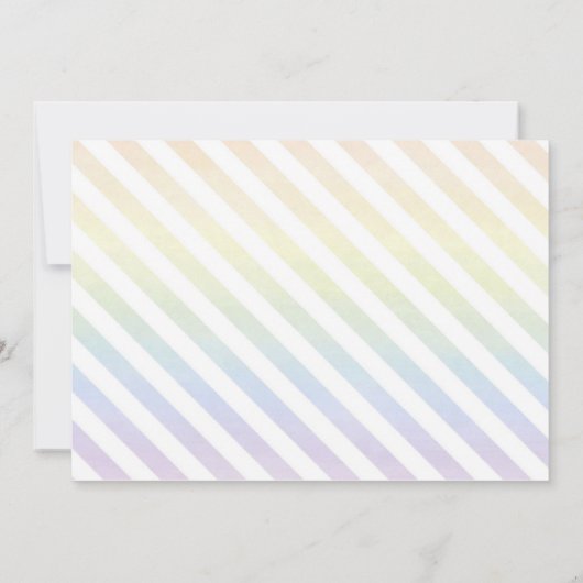 フラミンゴ・パイナップル誕生日パーティー写真 招待状 (裏面)