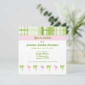 フラミンゴ&パームガーデンパーティの招待状 招待状 (スタンド正面)