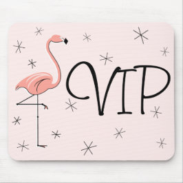 フラミンゴ ピンク "VIP" マウスパッド