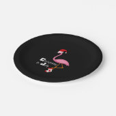 フラミンゴ |フラミンゴのクリスマス7月のおもしろいパーティー ペーパープレート (アングル)