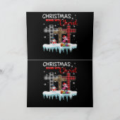 フラミンゴ|フラミンゴウィーおもしろいチハロウィン カード (内部)