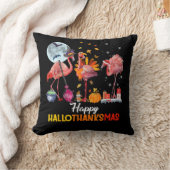 フラミンゴ |フラミンゴ・ハロウィーンとメリークリスマス クッション (ブランケット)