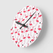 フラミンゴ フラミンゴ ラウンド壁時計 (傾斜)