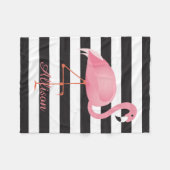 フラミンゴ フリースブランケット (正面(横))