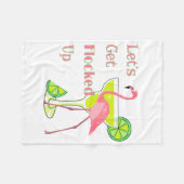 フラミンゴ フリースブランケット (正面(横))