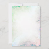 フラミンゴ フルーツ サマー プール スウィート16パーティー 招待状 (裏面)