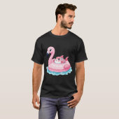 フラミンゴ フロート フィッシュ Tシャツ (正面フル)