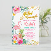 フラミンゴ ブライダルシャワーの招待状 招待状 (スタンド正面)