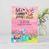 フラミンゴ プールパーティー！ 招待状 (スタンド正面)
