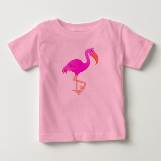 フラミンゴ ベビーTシャツ (正面)