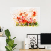 フラミンゴ ポスター (ホームオフィス)